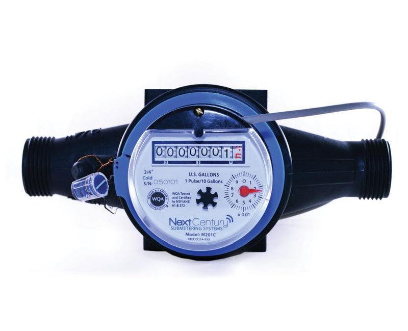 Load image into Gallery viewer, NextCentury M201 CA Approved 3/4”  Poly Meter 1 pulse/10 USG
