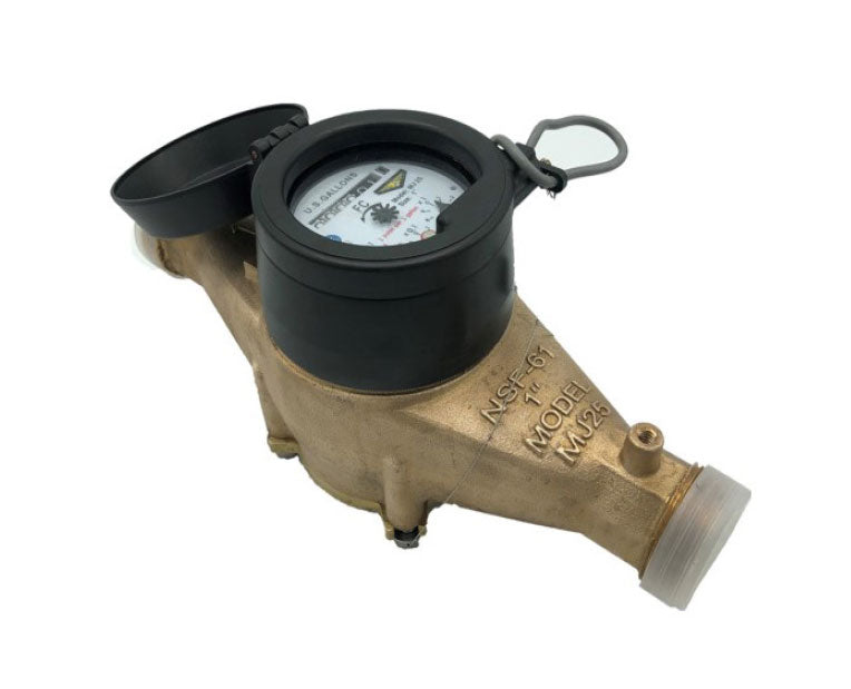 Load image into Gallery viewer, M&amp;E MJ 5/8&quot; x 3/4&quot; LF Bronze - 3/4&quot; Cold Water Meter
